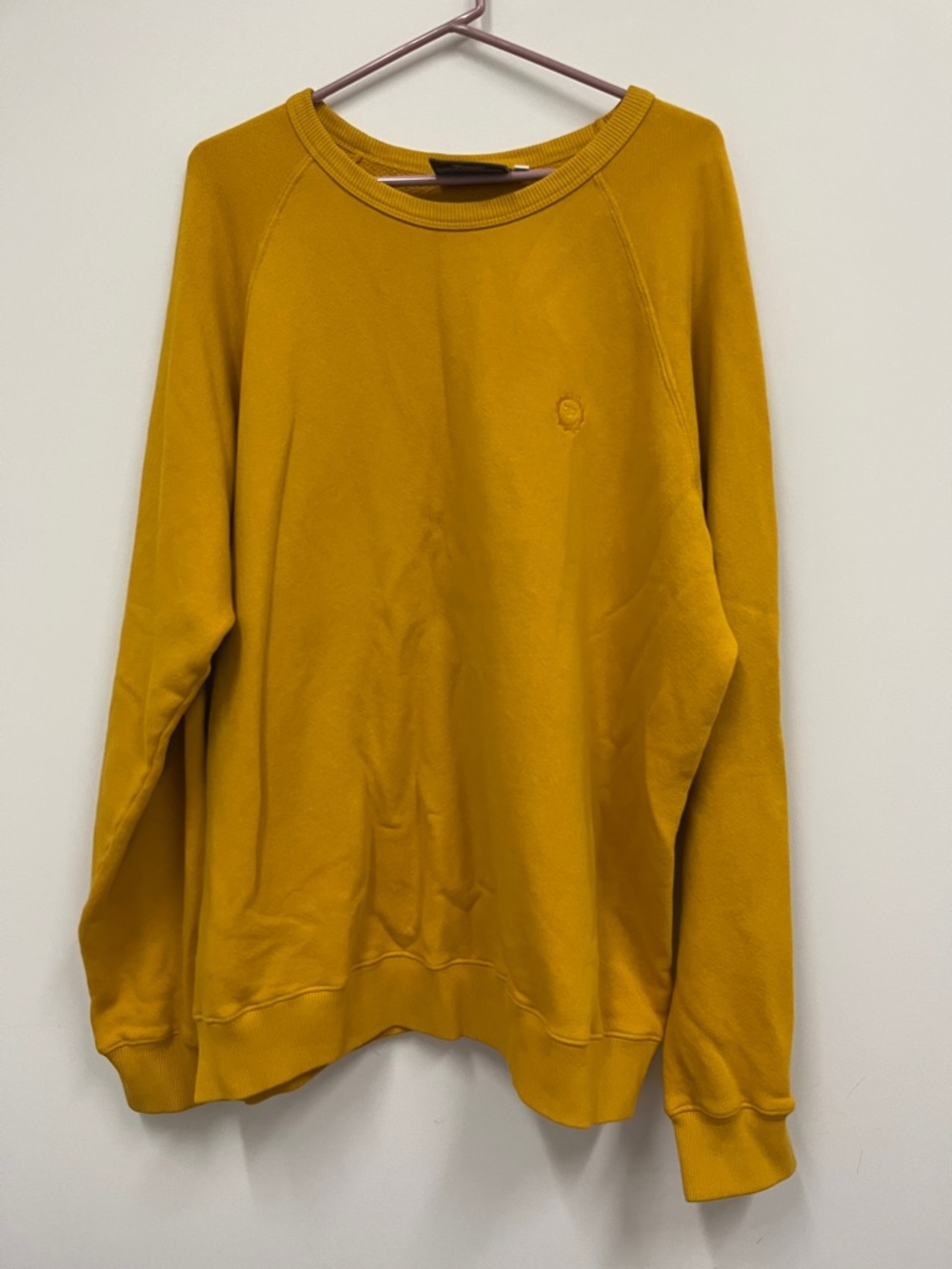 Big Bud Press Mustard Yellow Crewneck Sweatshirt size Large